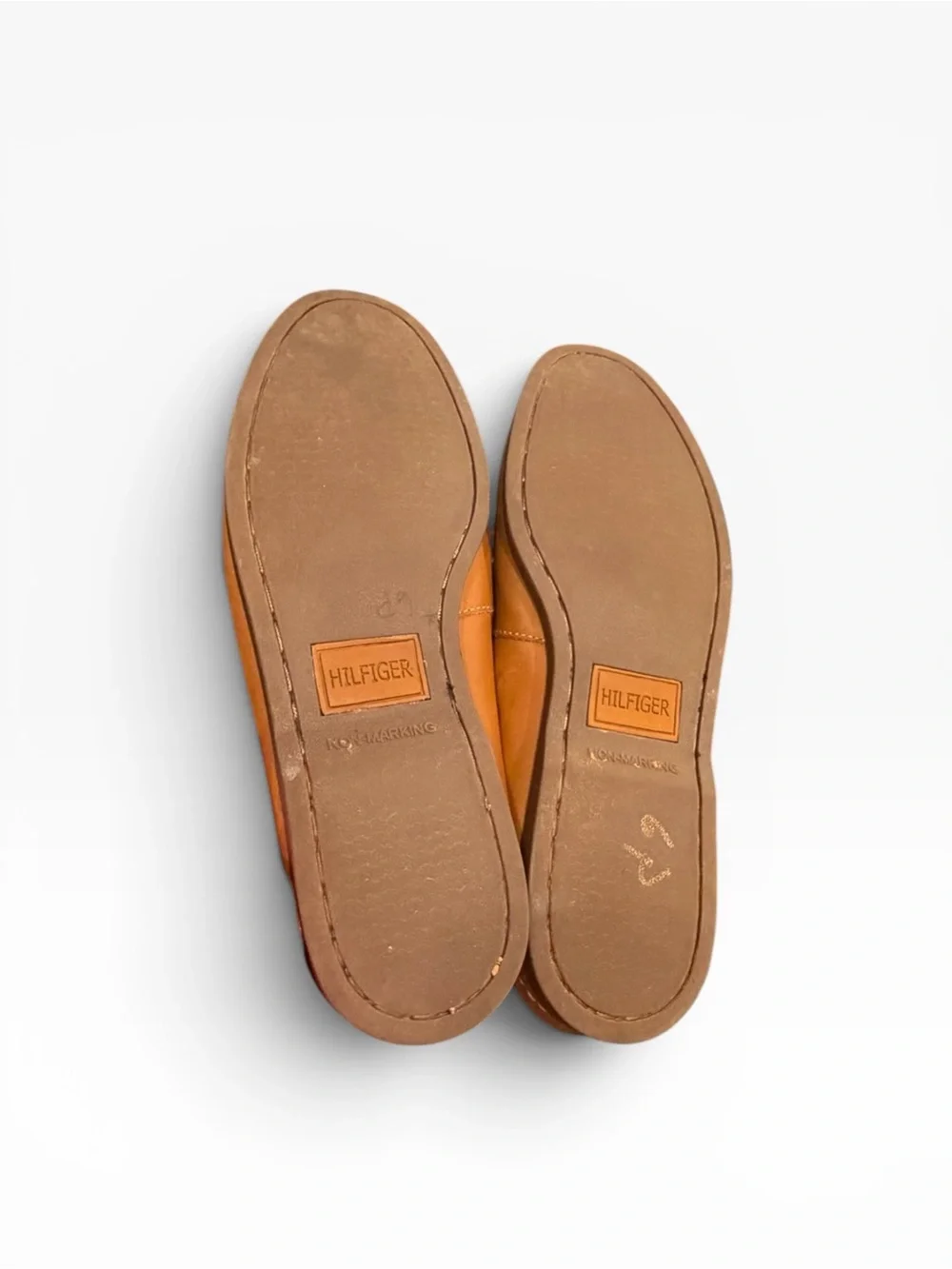 Tommy Hilfiger Bowman Tan Leather Boat Shoes Moccasins‎ Men’s Size 10.5